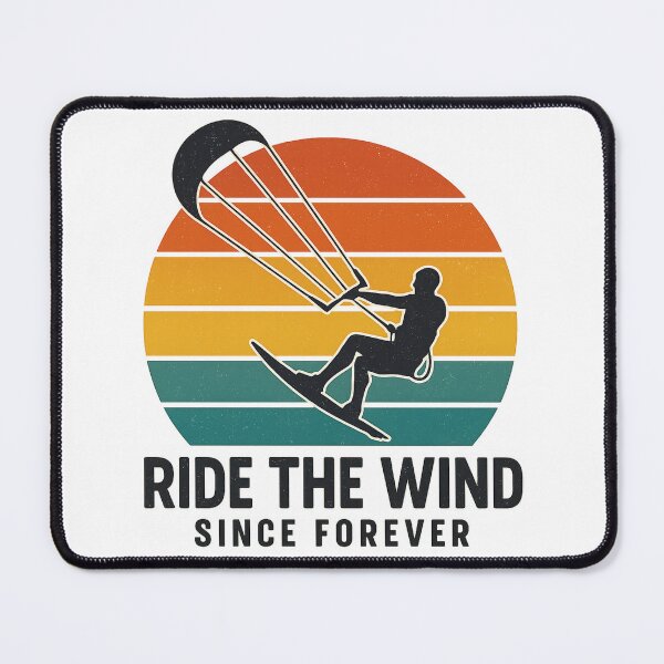 Item preview, Ride the Wind – Retro Kitesurfing Art for Wind and Wave Lovers designed and sold by OTSC.