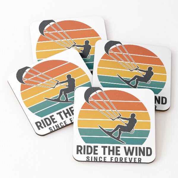 Item preview, Ride the Wind – Retro Kitesurfing Art for Wind and Wave Lovers designed and sold by OTSC.