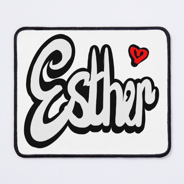 Item preview, Esther popular girls first name in white. Top 100 Personalized personalised customised name Esther  designed and sold by Artonmytee.