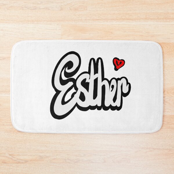 Item preview, Esther popular girls first name in white. Top 100 Personalized personalised customised name Esther  designed and sold by Artonmytee.