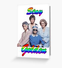 golden girls Greeting Card