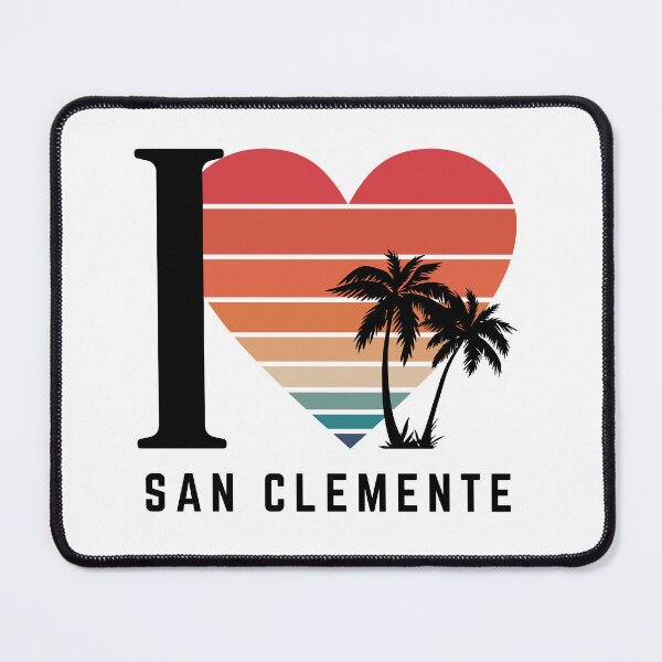 Item preview, I ❤️ San Clemente - Retro West Coast Beach Vibes designed and sold by MFGB-Creations.
