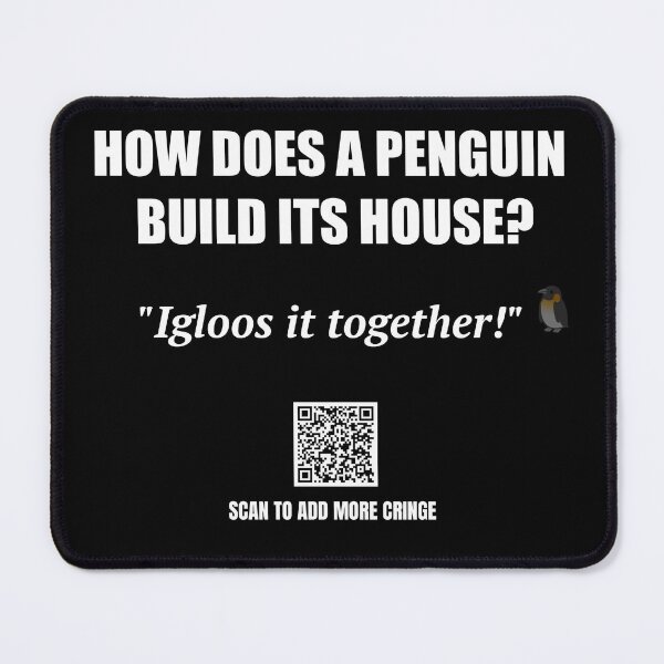 Item preview, Igloos It Together – Penguin Joke Design designed and sold by BrushRushX.