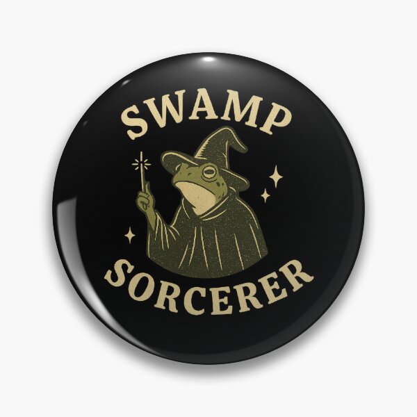 Item preview, Swamp Sorcerer Frog Wizard – Amphibian Magic  designed and sold by The Junto Shop.