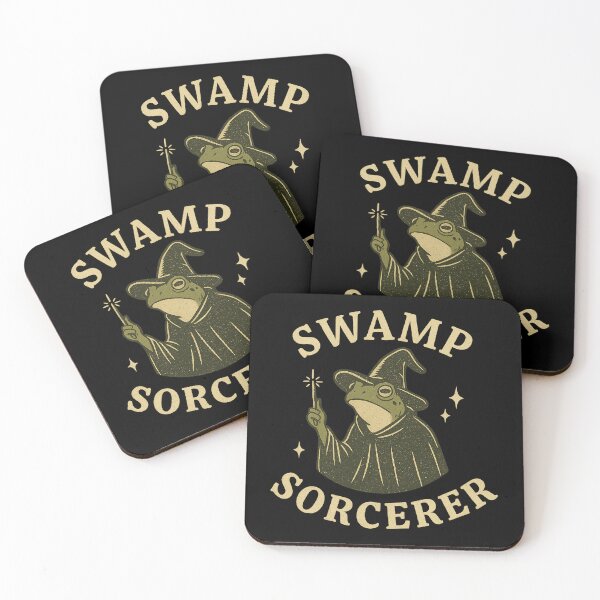 Item preview, Swamp Sorcerer Frog Wizard – Amphibian Magic  designed and sold by The Junto Shop.