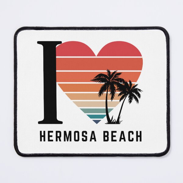 Item preview, I ❤️ Hermosa Beach - Retro West Coast Beach Vibes designed and sold by MFGB-Creations.
