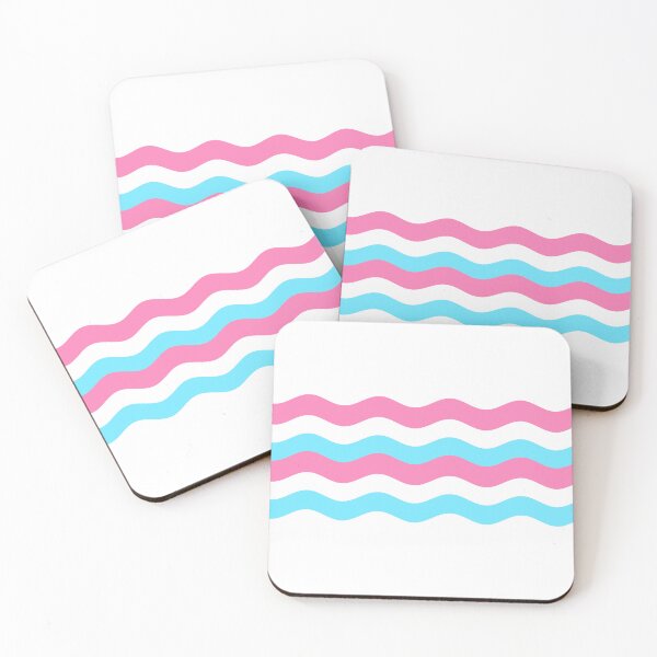 Item preview, Wavy Flag - Transgender Colors designed and sold by sillyjess.