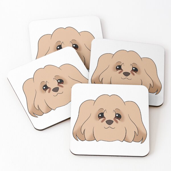 Item preview, Cream Coton de Tulear Tear Stains designed and sold by OliRoseArt.