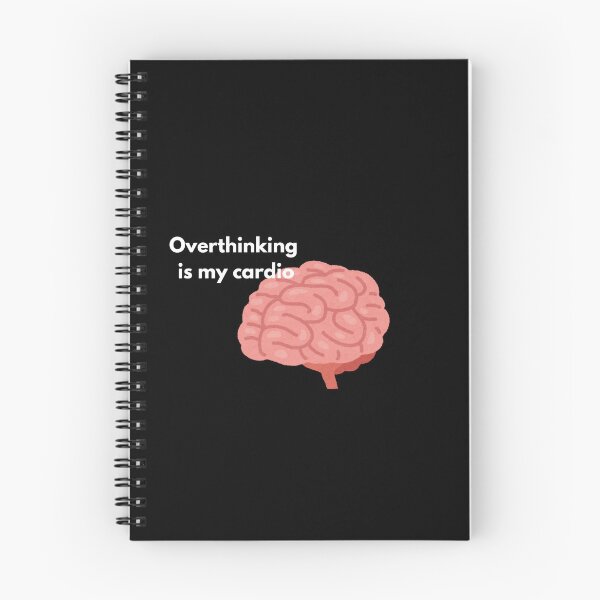 Item preview, Overthinking is my cardio – Funny saying for brooders designed and sold by P.J 's Wildframes.