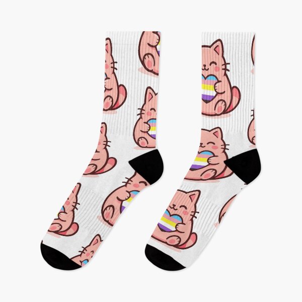 Item preview, Non-binary Trans Love Cat designed and sold by PagonDragon.