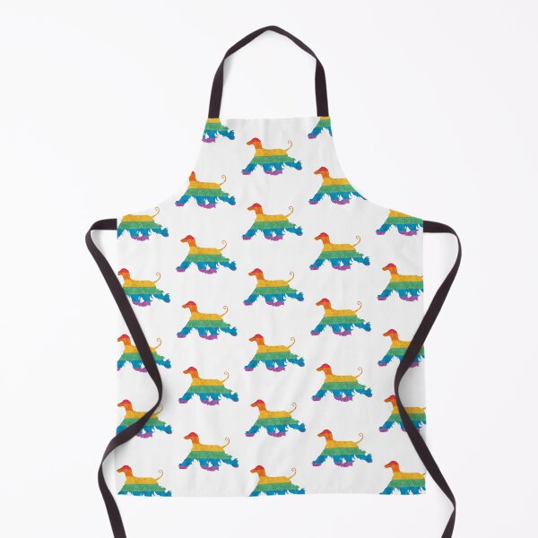 Item preview, Rainbow Pride Afghan Hound designed and sold by Spinyflowerart.