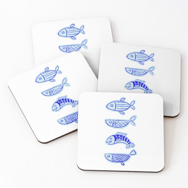 Item preview, funky blue fish designed and sold by thetigersorange.