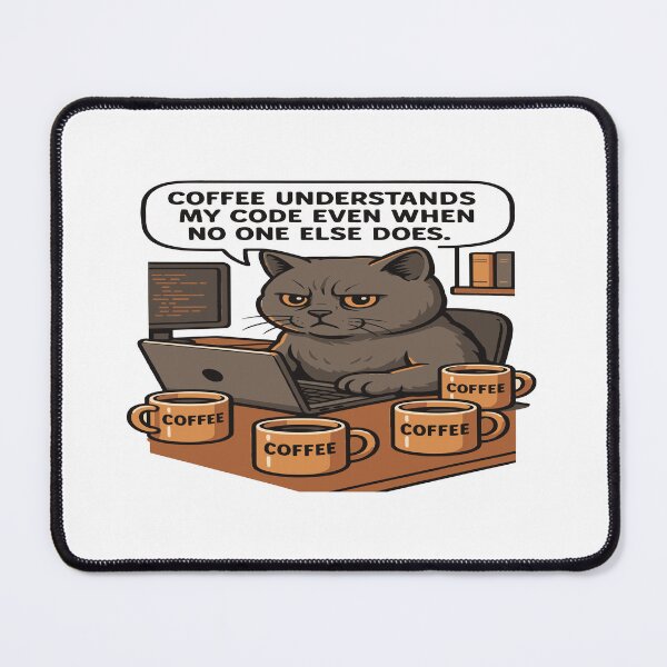 Item preview, Caffeinated Coder Cat – British Shorthair Secret to Success designed and sold by Soft Strength Studio.
