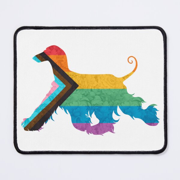Item preview, Progress Pride Afghan Hound designed and sold by Spinyflowerart.