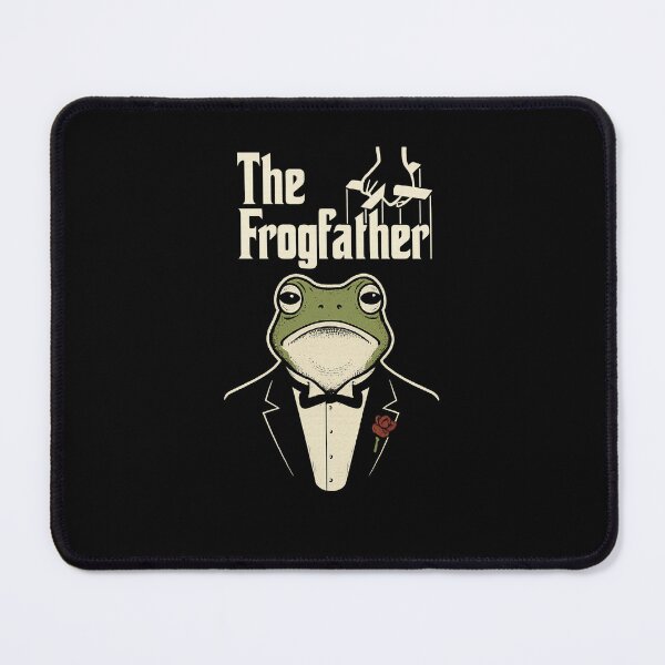 Item preview, The Frogfather – Funny Frog Mafia Parody  designed and sold by The Junto Shop.