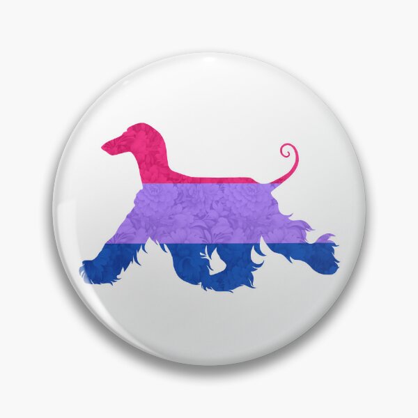 Item preview, Bisexual Pride Afghan Hound designed and sold by Spinyflowerart.