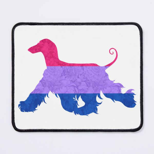 Item preview, Bisexual Pride Afghan Hound designed and sold by Spinyflowerart.