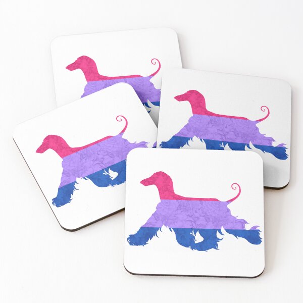 Item preview, Bisexual Pride Afghan Hound designed and sold by Spinyflowerart.