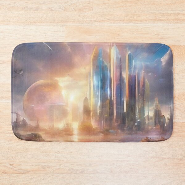 Item preview, Futuristic Cityscape - Sci-Fi Utopia Landscape designed and sold by VA Design.