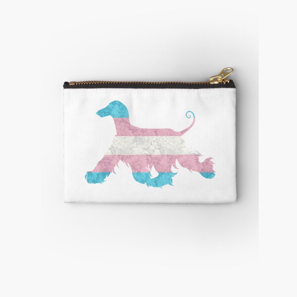 Item preview, Transgender Pride Afghan Hound designed and sold by Spinyflowerart.