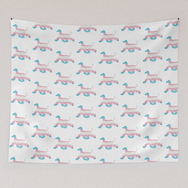 Item preview, Transgender Pride Afghan Hound designed and sold by Spinyflowerart.