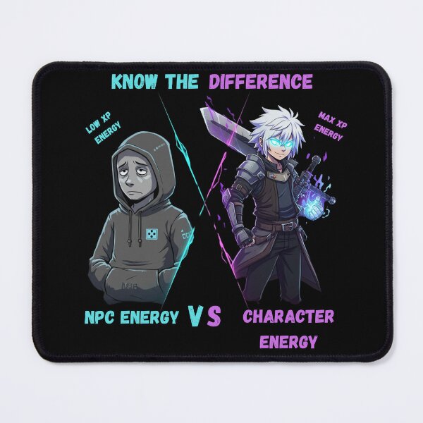 Item preview, NPC vs Main Character Energy designed and sold by NPCDripGod.