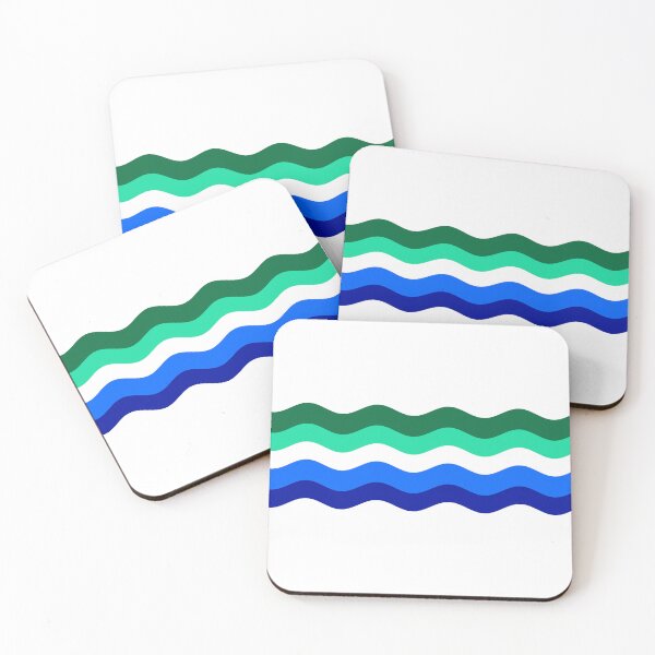 Item preview, Wavy Flag - Gay Man Colors designed and sold by sillyjess.