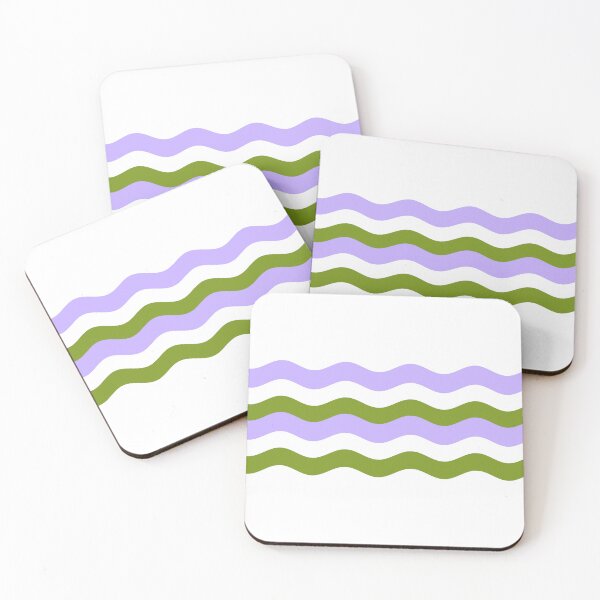 Item preview, Wavy Flag - Genderqueer Colors designed and sold by sillyjess.