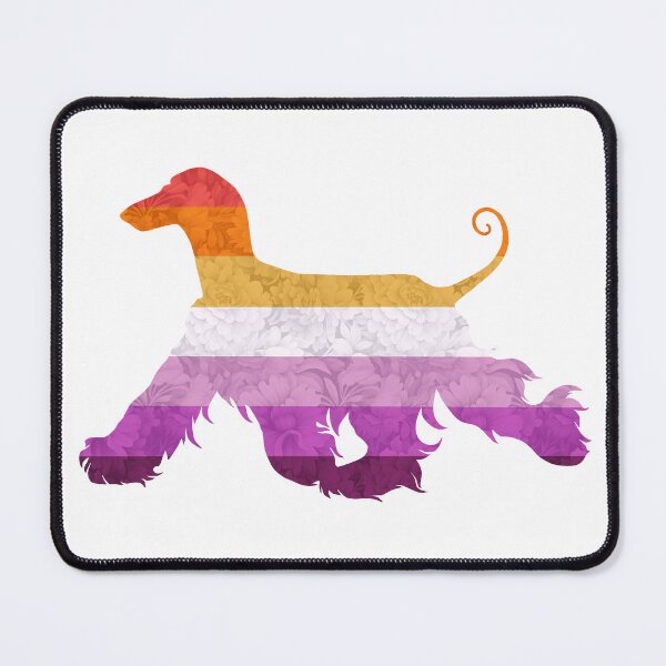 Item preview, Lesbian Pride Afghan Hound designed and sold by Spinyflowerart.