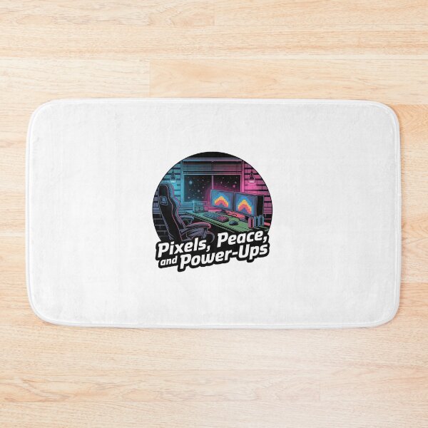 Item preview, Pixels, Peace & Power-Ups – Gaming-Setup designed and sold by MrERNST.