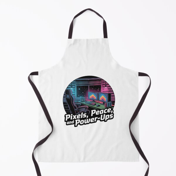 Item preview, Pixels, Peace & Power-Ups – Gaming-Setup designed and sold by MrERNST.