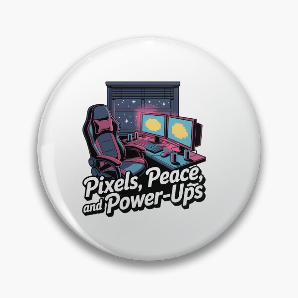 Artikelvorschau, Pixels, Peace & Power-Ups – Gaming-Setup entworfen und verkauft von MrERNST.