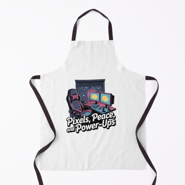 Item preview, Pixels, Peace & Power-Ups – Gaming-Setup designed and sold by MrERNST.