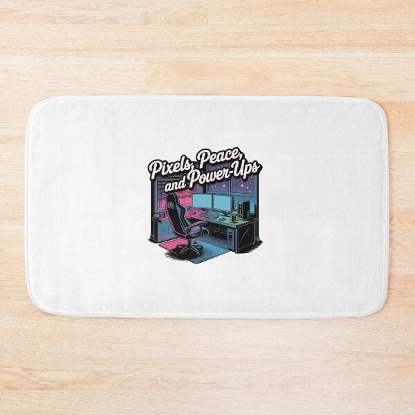 Item preview, Pixels, Peace & Power-Ups – Gaming-Setup designed and sold by MrERNST.