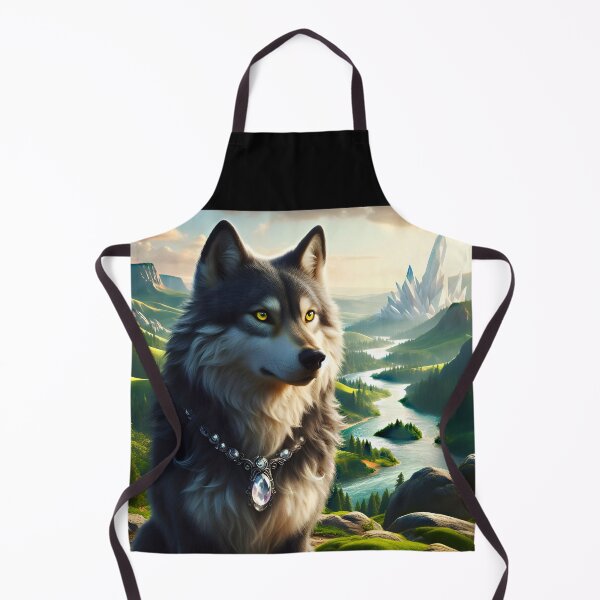 Item preview, Guardian Wolf of the Crystal Valley designed and sold by EmeraldeaArt.