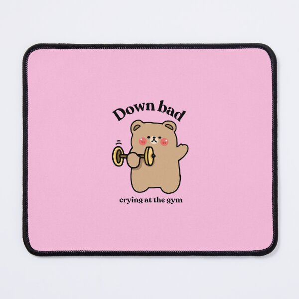 Item preview, downbad crying at the gym designed and sold by Pretty Postcards.