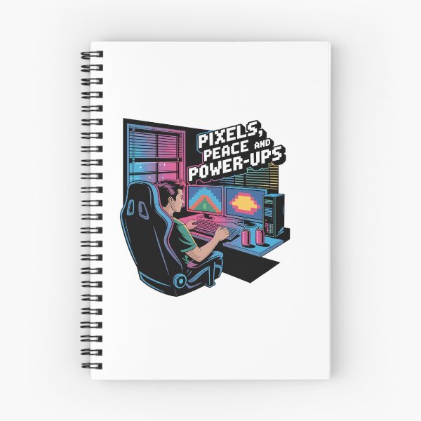 Item preview, Pixels, Peace & Power-Ups – Gaming-Setup designed and sold by MrERNST.
