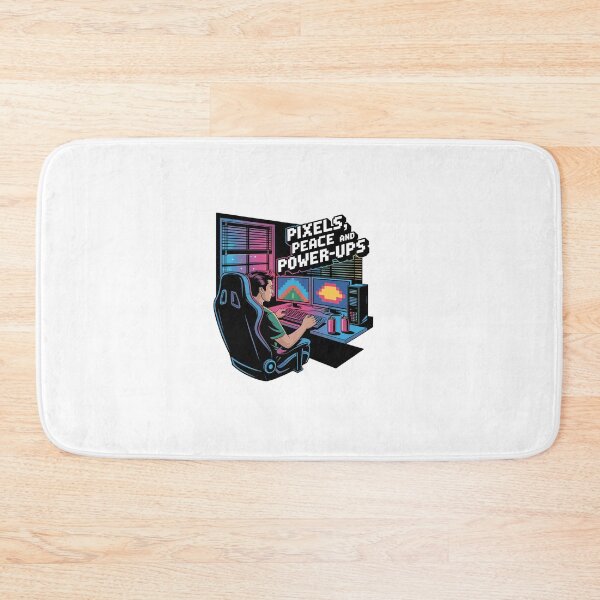 Item preview, Pixels, Peace & Power-Ups – Gaming-Setup designed and sold by MrERNST.