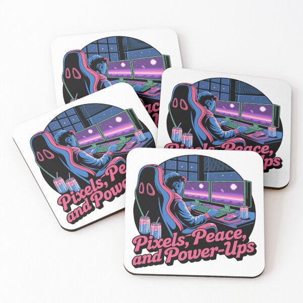 Item preview, Pixels, Peace & Power-Ups – Gaming-Setup designed and sold by MrERNST.