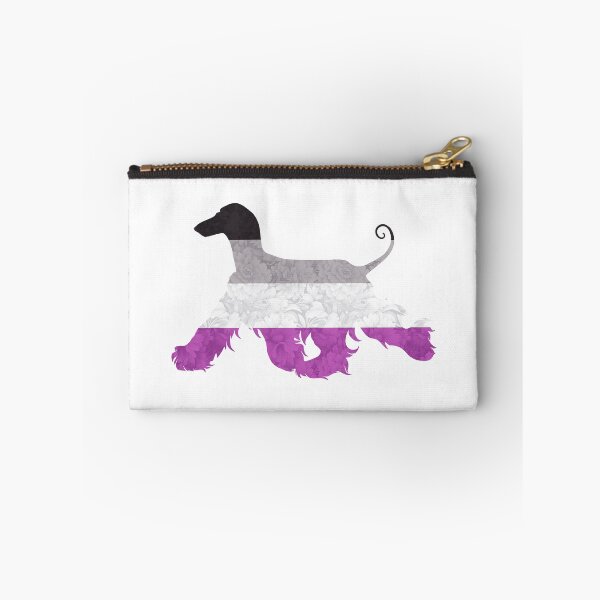 Item preview, Asexual Pride Afghan Hound designed and sold by Spinyflowerart.