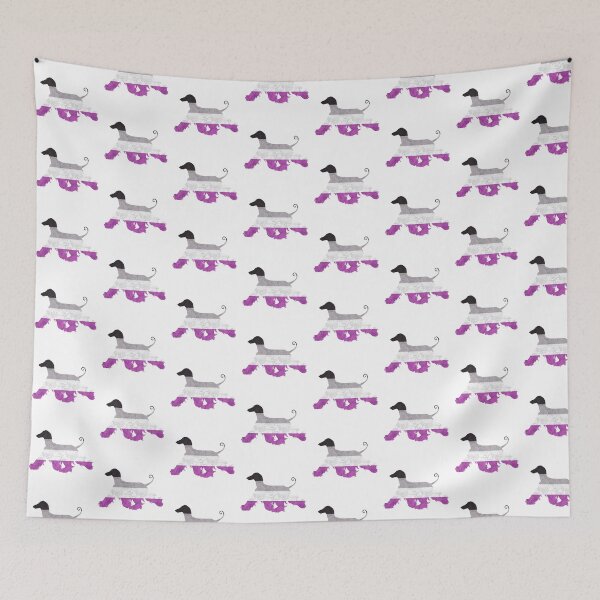 Item preview, Asexual Pride Afghan Hound designed and sold by Spinyflowerart.