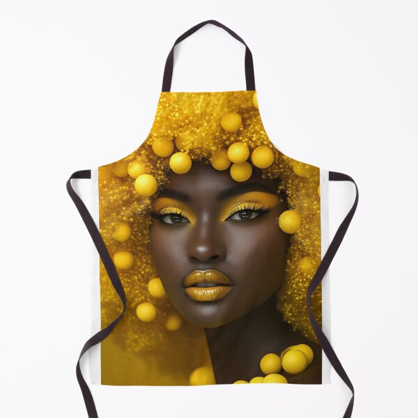 Item preview, Vibrant Yellow Beauty with Stunning Makeup Look designed and sold by Artessie.