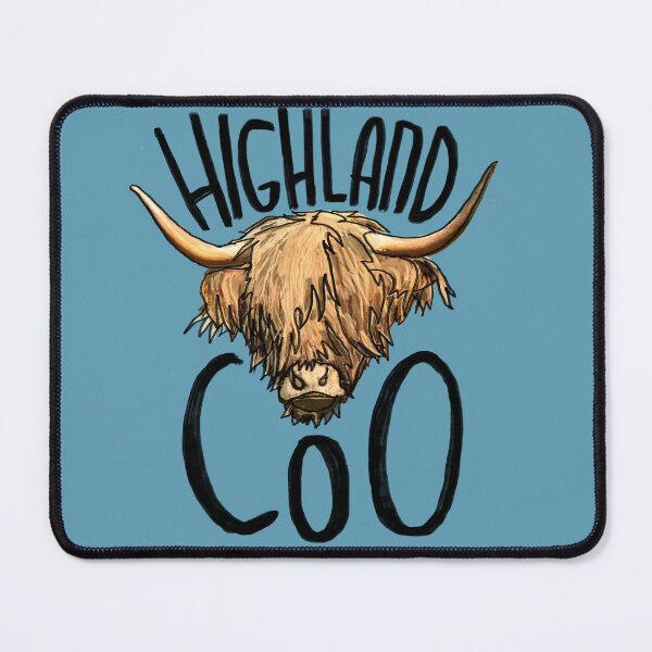 Artikelvorschau, Highland coo, Scottish cow entworfen und verkauft von badlydrawnbabe.