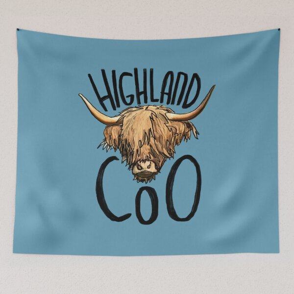 Item preview, Highland coo, Scottish cow designed and sold by badlydrawnbabe.