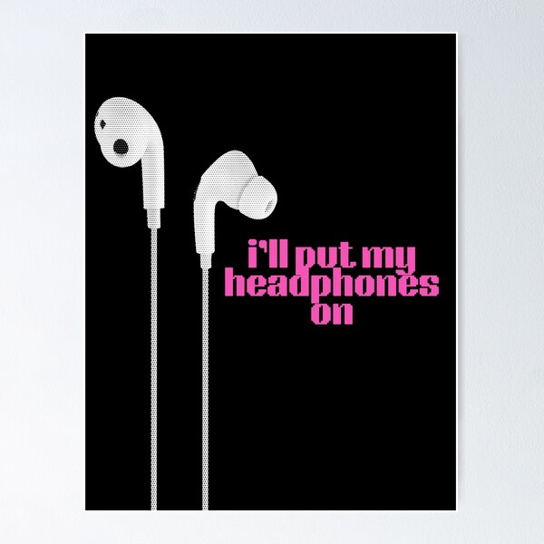 Item preview, headphones on designed and sold by nikkyromoz.