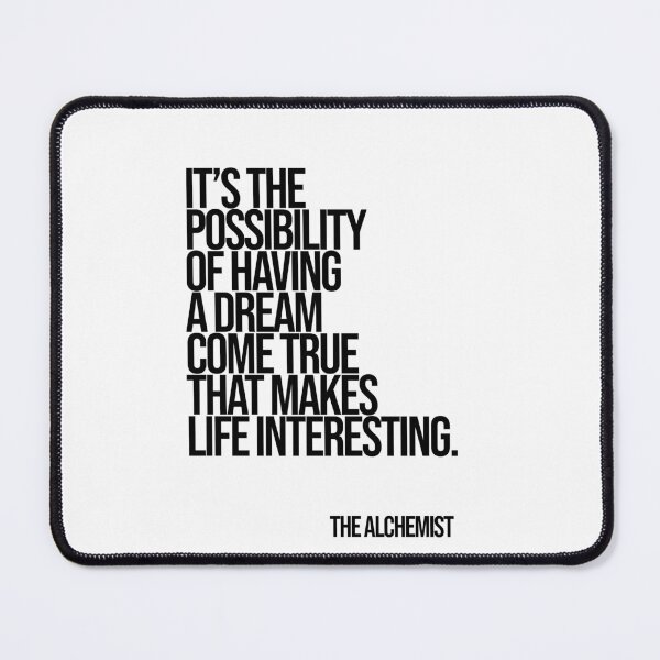 Item preview, The Alchemist Dream Quote Poster designed and sold by Enea Kelo.