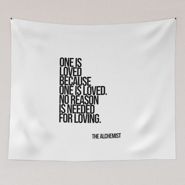 Item preview, The Alchemist Love Quote Poster designed and sold by Enea Kelo.