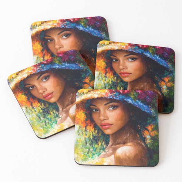 Item preview, Vibrant Floral Portrait in Artful Palette designed and sold by Artessie.