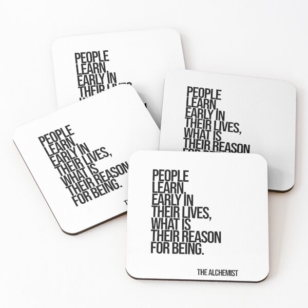 Item preview, The Alchemist Purpose Quote Poster designed and sold by Enea Kelo.