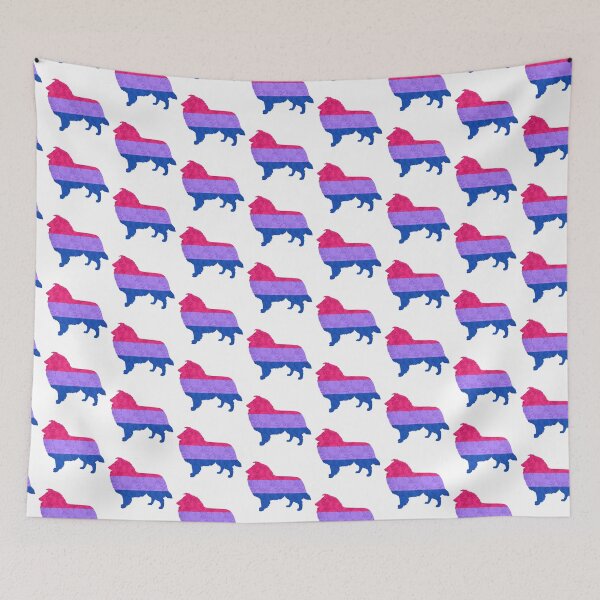 Item preview, Bisexual Pride Rough Collie designed and sold by Spinyflowerart.